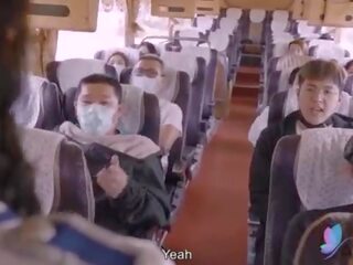 X évalué vidéo tour autobus avec gros seins asiatique rue fille original chinois un v sexe agrafe avec anglais sous