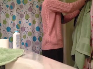 My teen mistress taking a swell shower