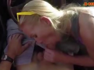 Turned on Blonde Bimbo Sells Herself For A Fuck On Tape
